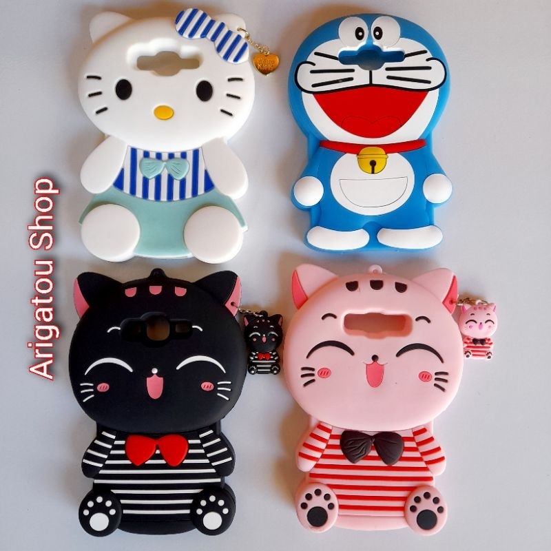 Samsung J5 2016 Case Softcase Boneka 3D Karakter Kucing Doraemon Hello Kitty