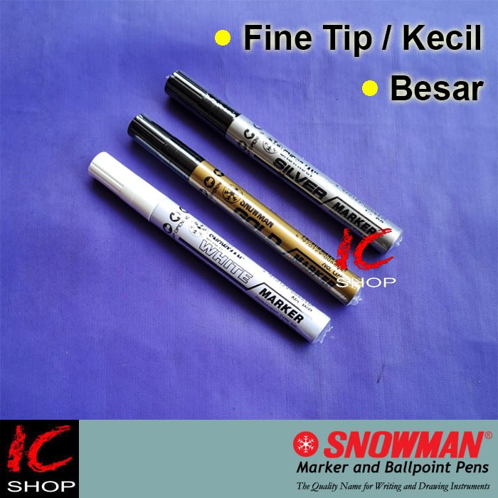 

Spidol Snowman Paint Marker / Spidol Putih Spidol Emas Spidol Perak