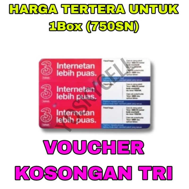 VOUCHER KOSONG TRI VOUCHER BLANK TRI 1BOX