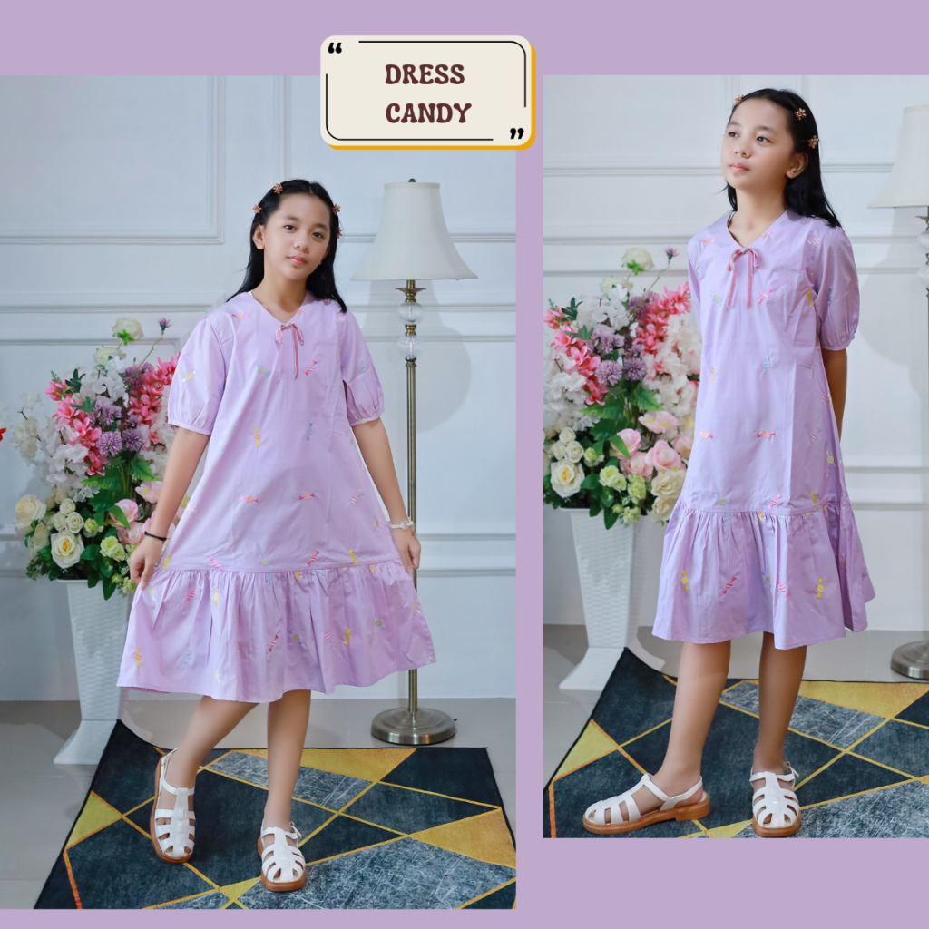 JOLIEDOLCE DRESS CASUAL ANAK PEREMPUAN REMAJA PUTRI BAJU ANAK