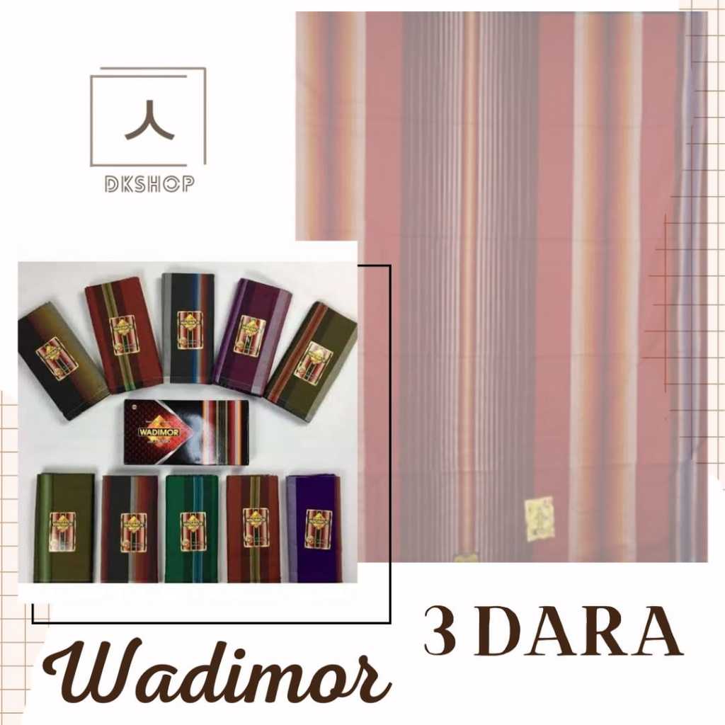 Sarung Wadimor Tiga Dara / 3 Dara / Sarung Dewasa / Sarung Grosir Ecer
