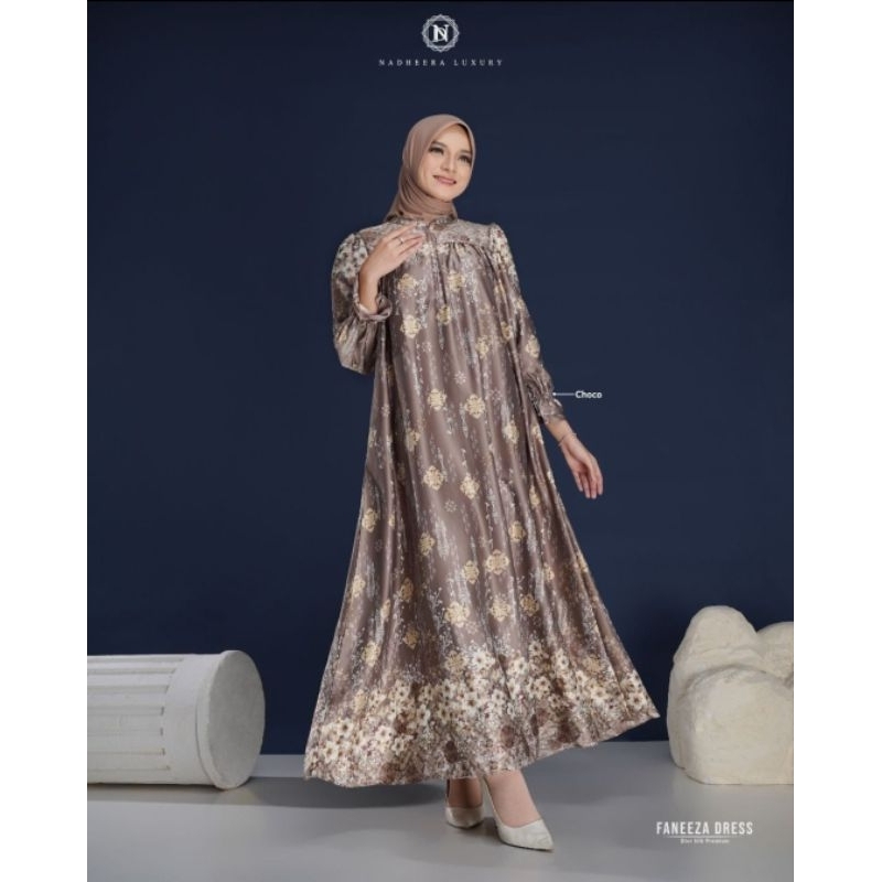 FANEEZA DRESS BY NADHERA LUXURY/DRESS KONDANGAN/NADHERA ORIGINAL