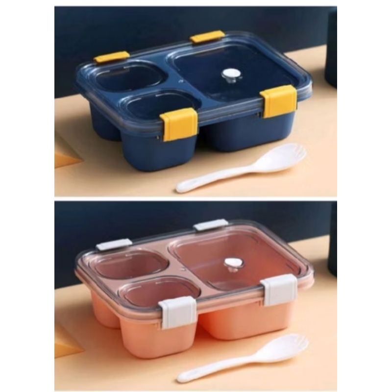 Tempat Bekal Anak 3 Sekat Anti Tumpah