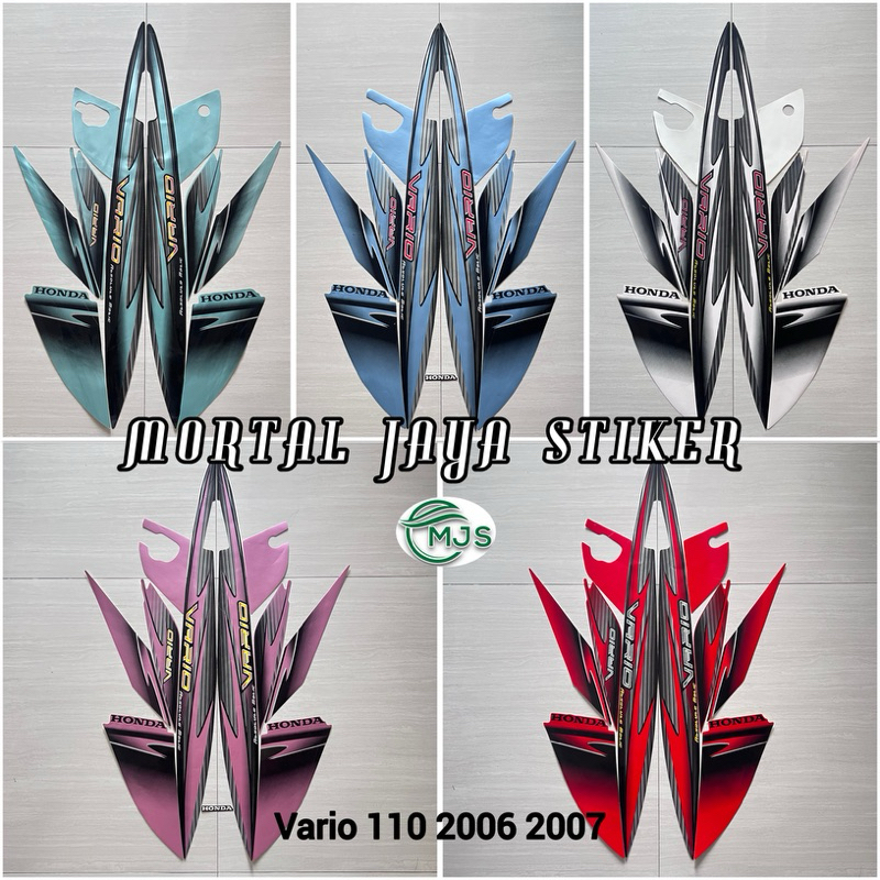 STIKER STRIPING LIS LES BODY MOTOR VARIO 110 KARBU 2006 2007 VARIO LAMA