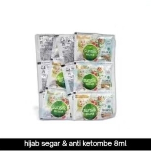 shampo sunsilk renceng 8ml hijab segar & anti kerombe