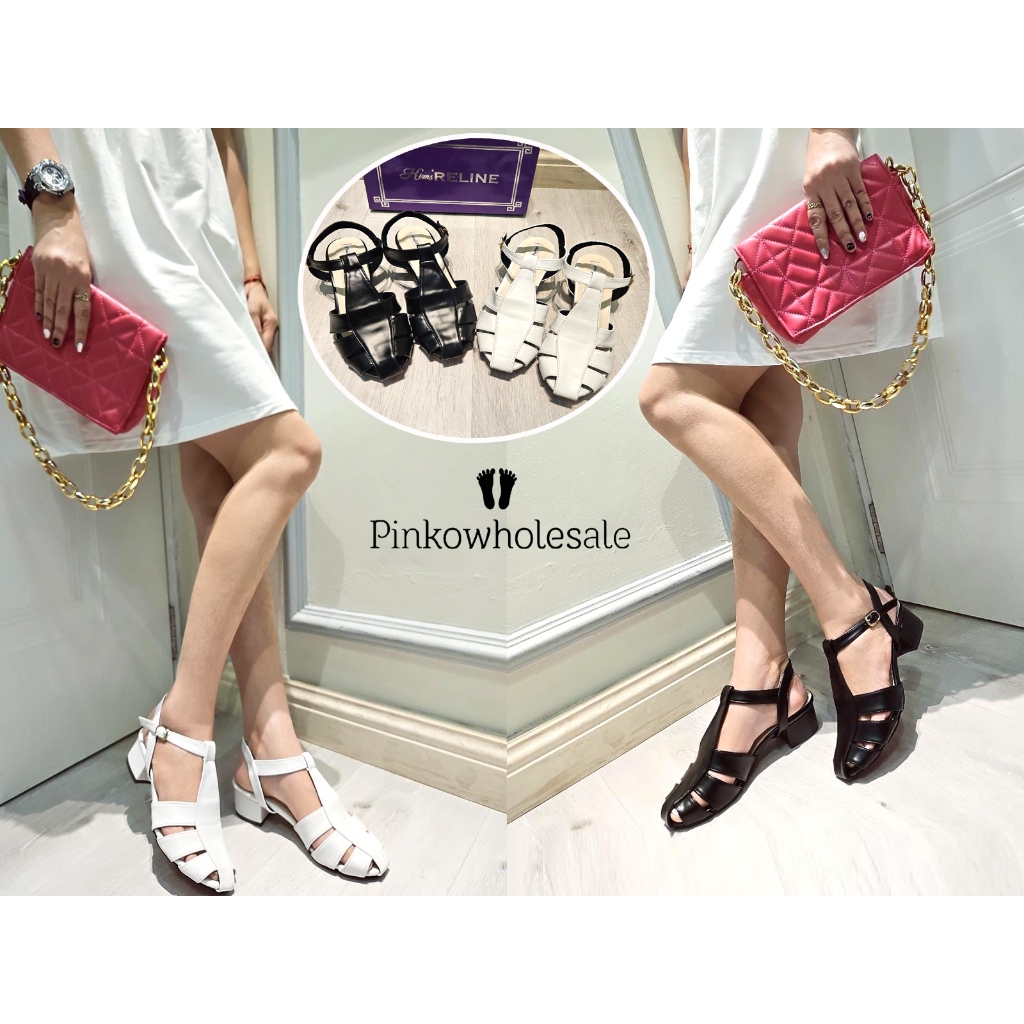 SEPATU SANDAL WANITA 3195 VINTAGE TINGGI 4CM