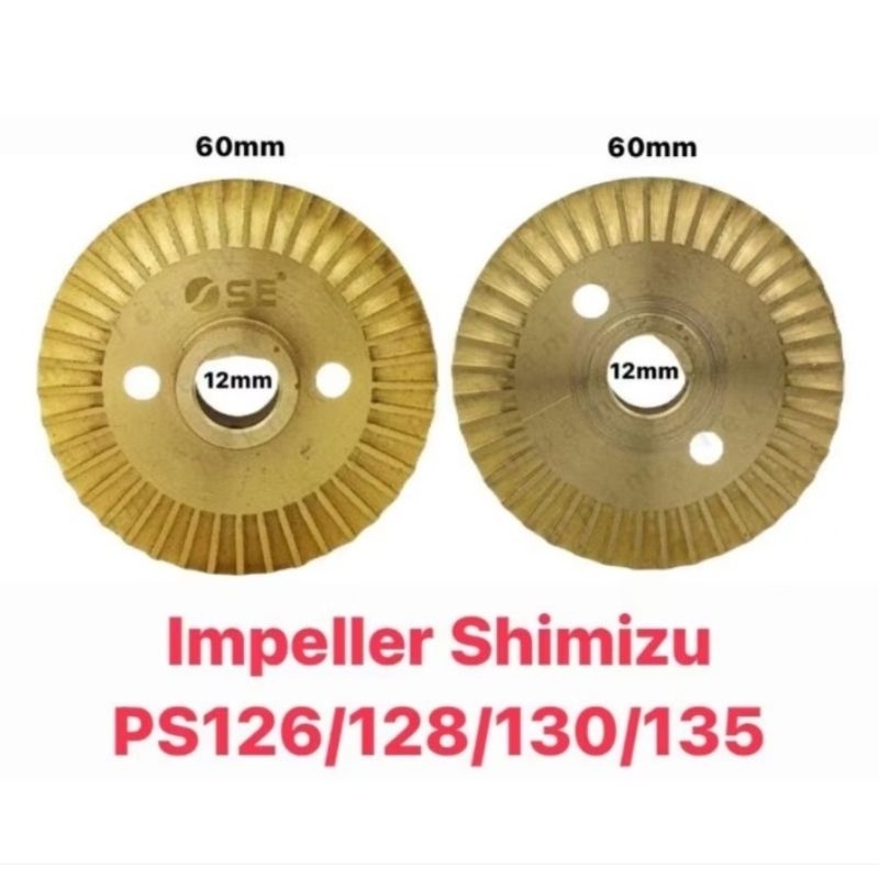 Impeller Pompa Air Sparepart Shimizu PS 128 130 126 135