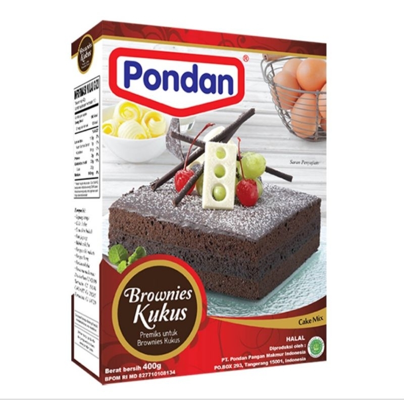 

Pondan Brownies Kukus Coklat 400 g