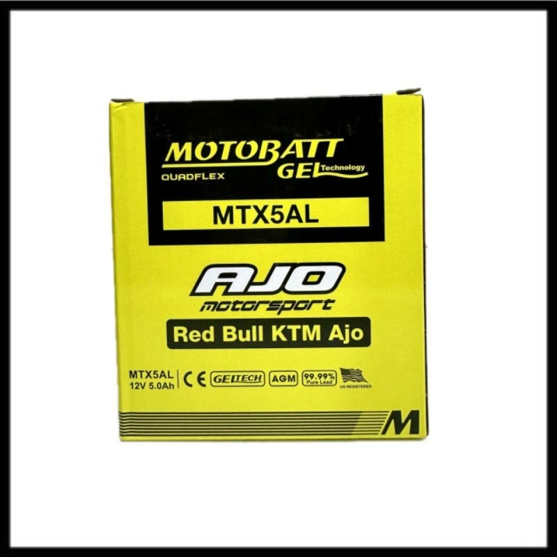Aki Motor Mio Sporty  MTX5AL Motobatt Kering Gel Original