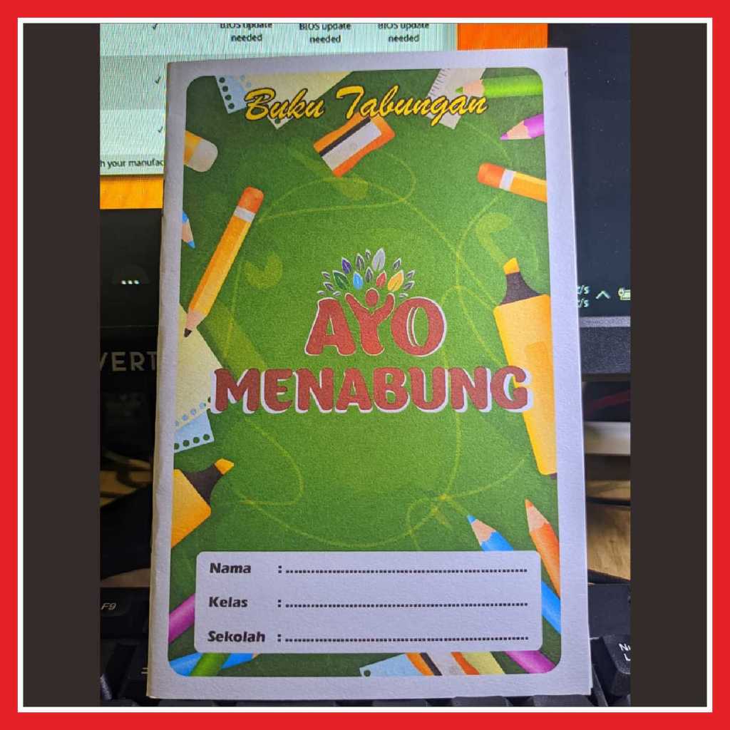 

Buku Tabungan Sekolah/Madrasah - Portrait - ALAT TULIS - Custom Cover - Isi 16 Halaman
