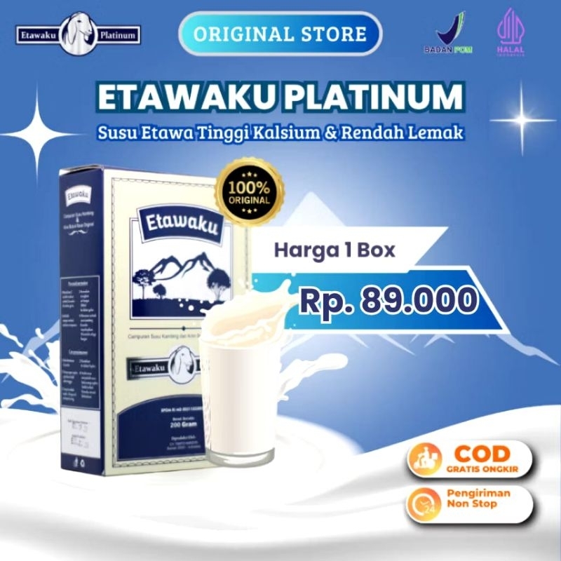 

ETAWAKU Platinum Susu Sehat untuk atasi Pernafasan, Nyeri Sendi dan Tulang