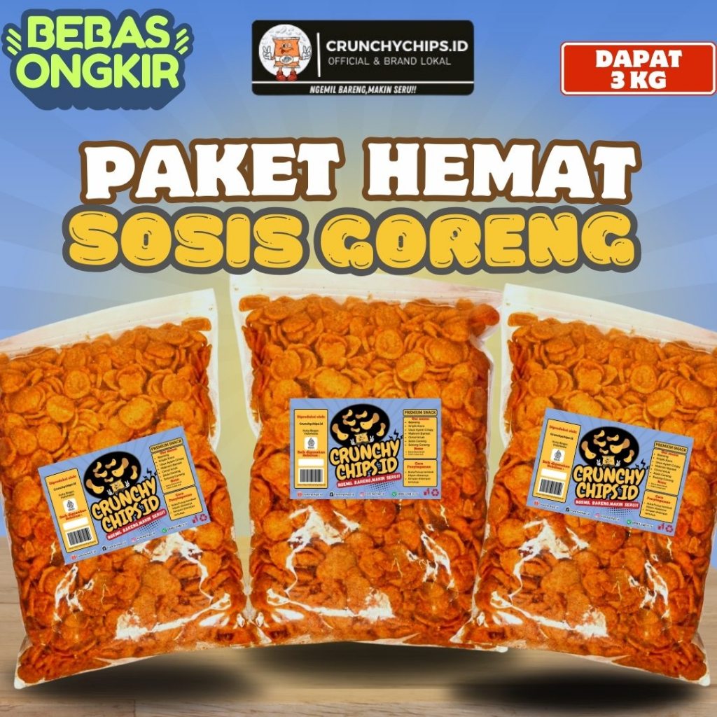 

PAKET HEMAT Cemilan Sosreng Sultan Viral Bumbu Cikruh Pedas Nikmat Gurih Daun Jeruk Dapat 3kg