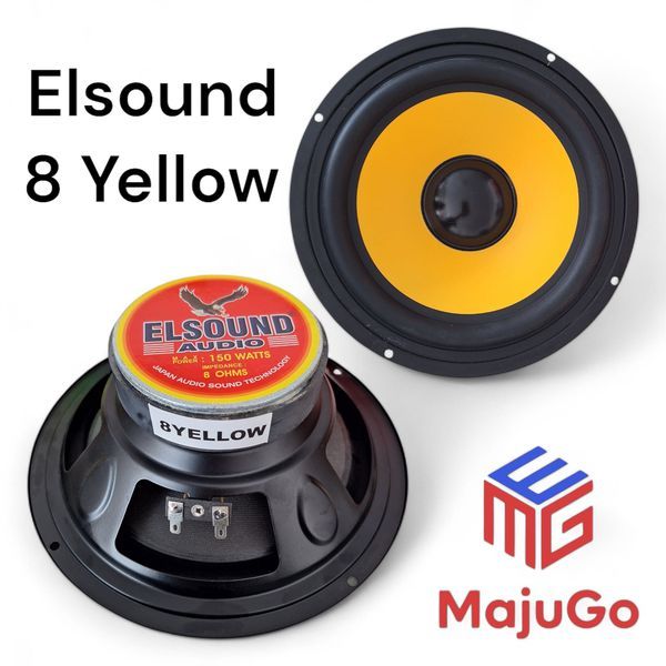 SPEAKER ELSOUND 8 INCH YELLOW