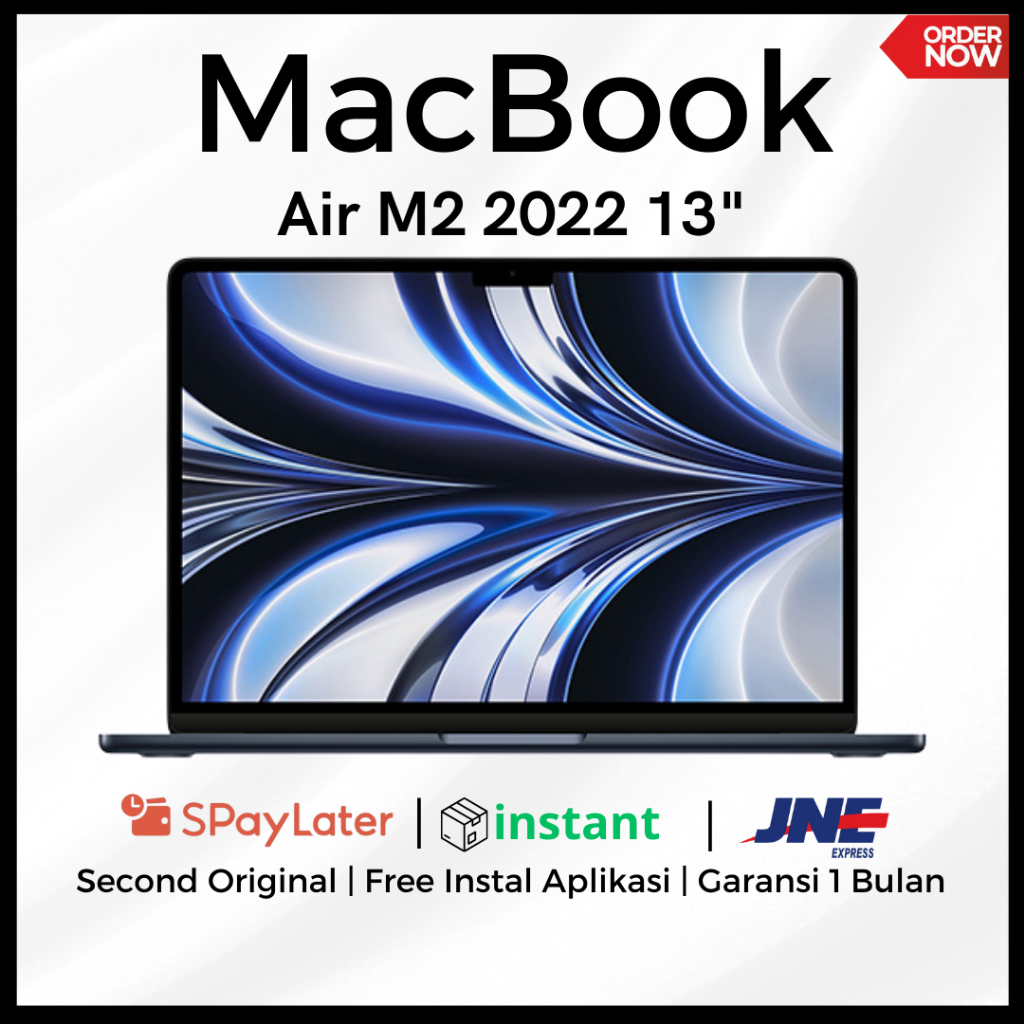 MacBook Air M2 2022 13inci Second Original