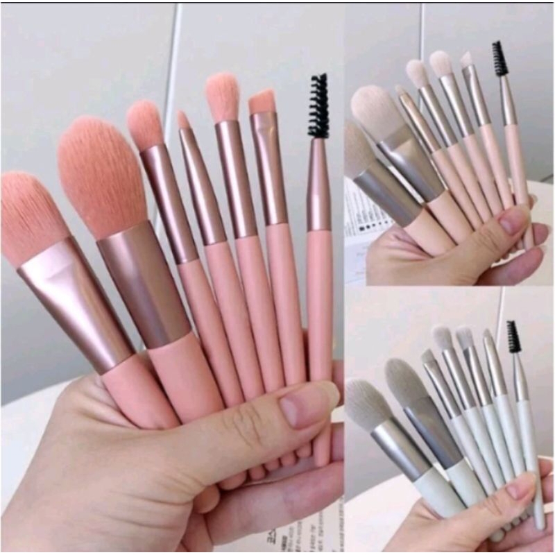 Kuas Make Up Set 8 In 1 Make Up Brush Make Up Tools Kuas Make Up Perlengkapan Kecantikan Wanita Eye 