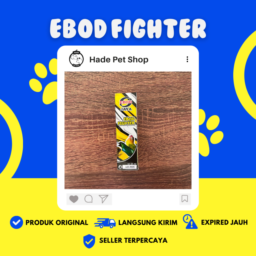 Ebod Jaya Ebod Fighter Vitamin Semprot Sebelum Tanding Kejuaraan / Vitamin Obat Burung Berkualitas