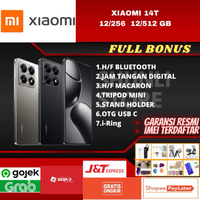 XIAOMI 14T 12/256GB 12/512GB NEW BARU GARANSI RESMI
