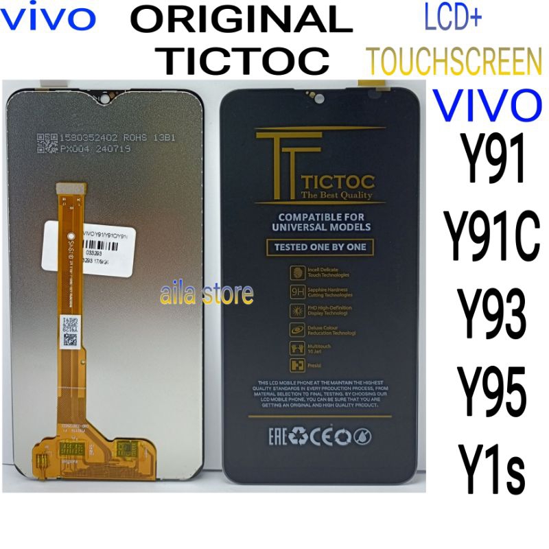 LCD TOUCHSCREEN VIVO 91/Y91C/Y93/Y95/Y1S ORIGINAL TICTOC FULL SET