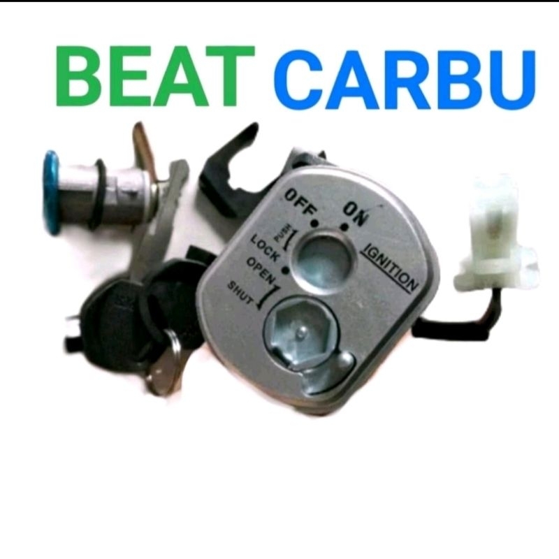 KUNCI MOTOR / KUNCI KONTAK SET ASSY BEAT CARBU