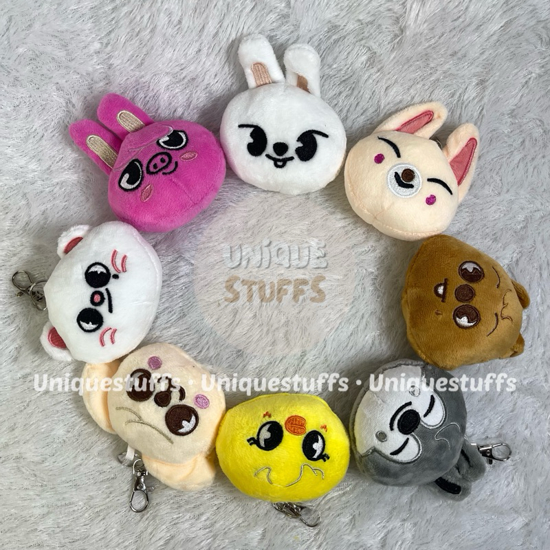 READY Stray Kids Skzoo Head Plush Gantungan Kunci Straykids Keychain Skzoo