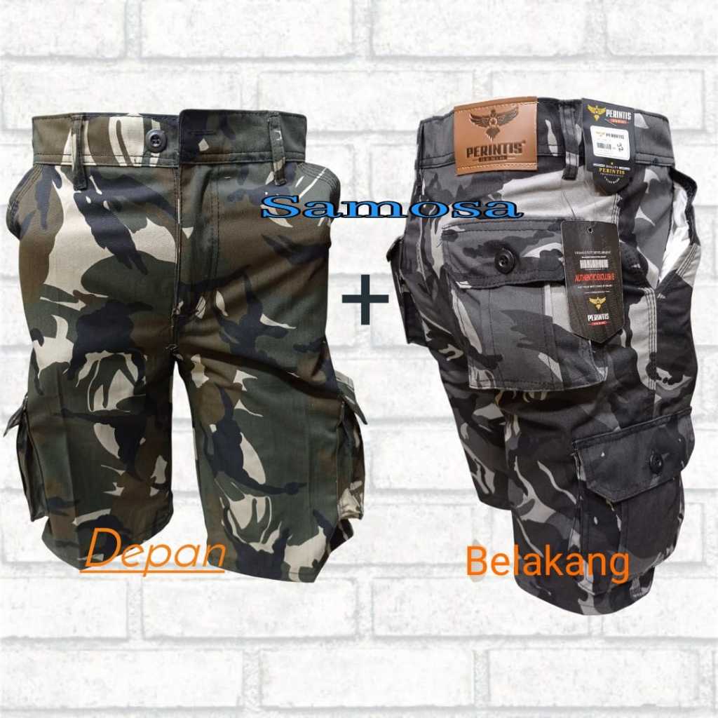 Celana Cargo Loreng Pendek Celana Pendek TNI Cargo Pendek Army