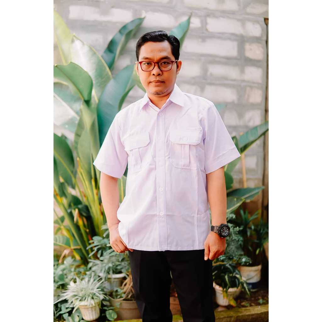SERAGAM PUTIH PDH, P3K, PPPK LENGAN PENDEK SERAGAM PNS PUTIH PRIA DAN WANITA BAJU PUTIH PNS PEMDA
