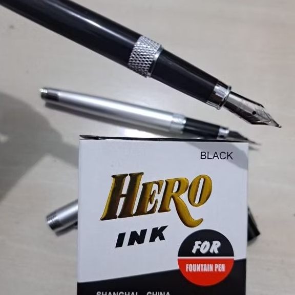 

Fontaine Pen A8+Tinta Hero Pena kaligrafi Isi Ulang