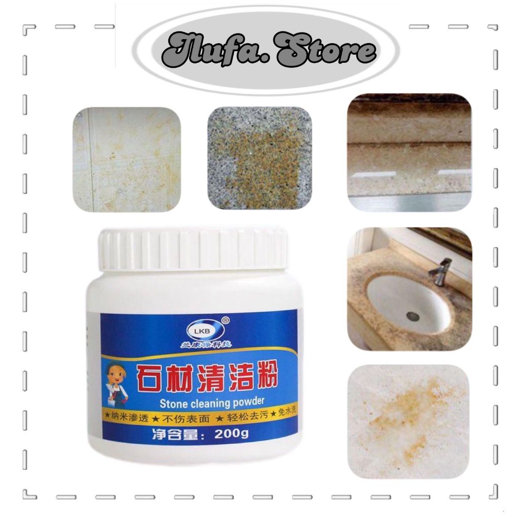 ILU312 Sabun Pembersih Noda Stone Bubuk Pembersih noda membandel Lantai
