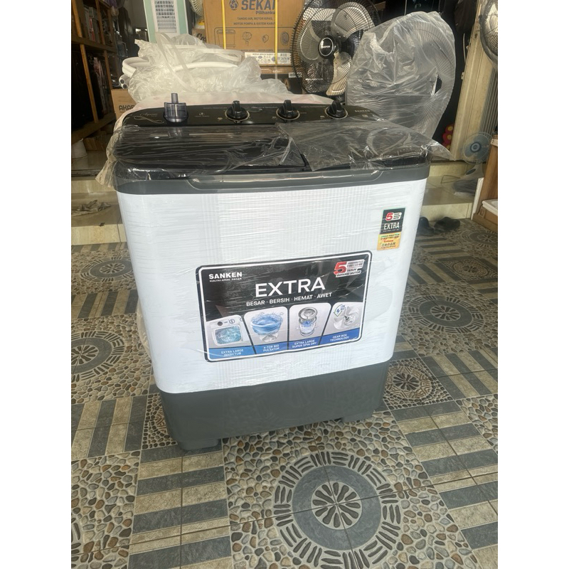 MESIN CUCI SANKEN 8 kg tipe 8600