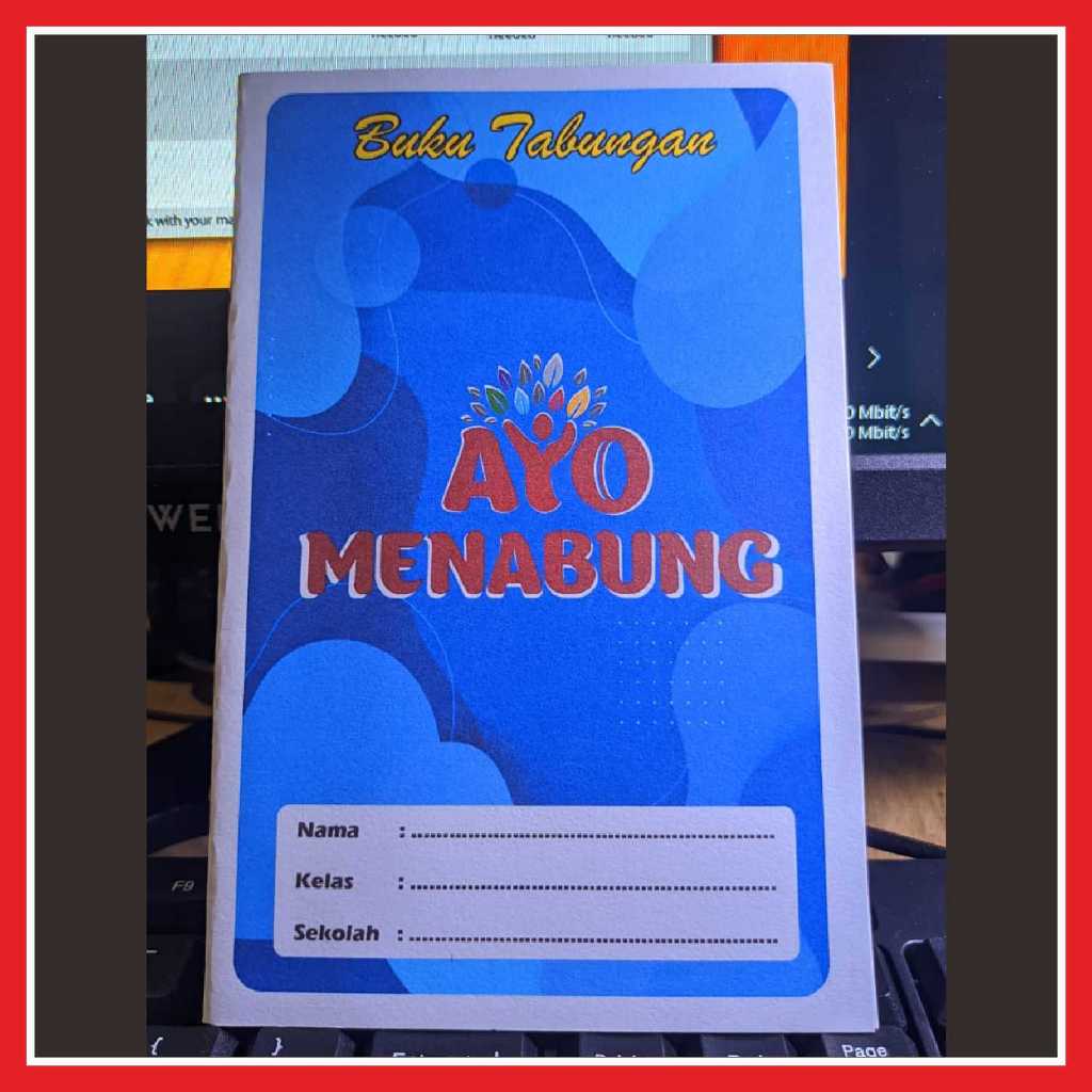 

Buku Tabungan Sekolah/Madrasah - BIRU - Custom Cover Portrait - Isi 16 Halaman