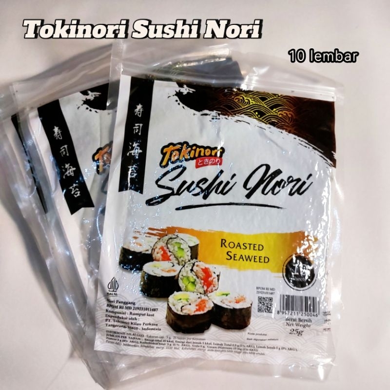 

Tokinori Sushi Nori Roasted Seawed Rumput Laut Panggang (10 lembar)