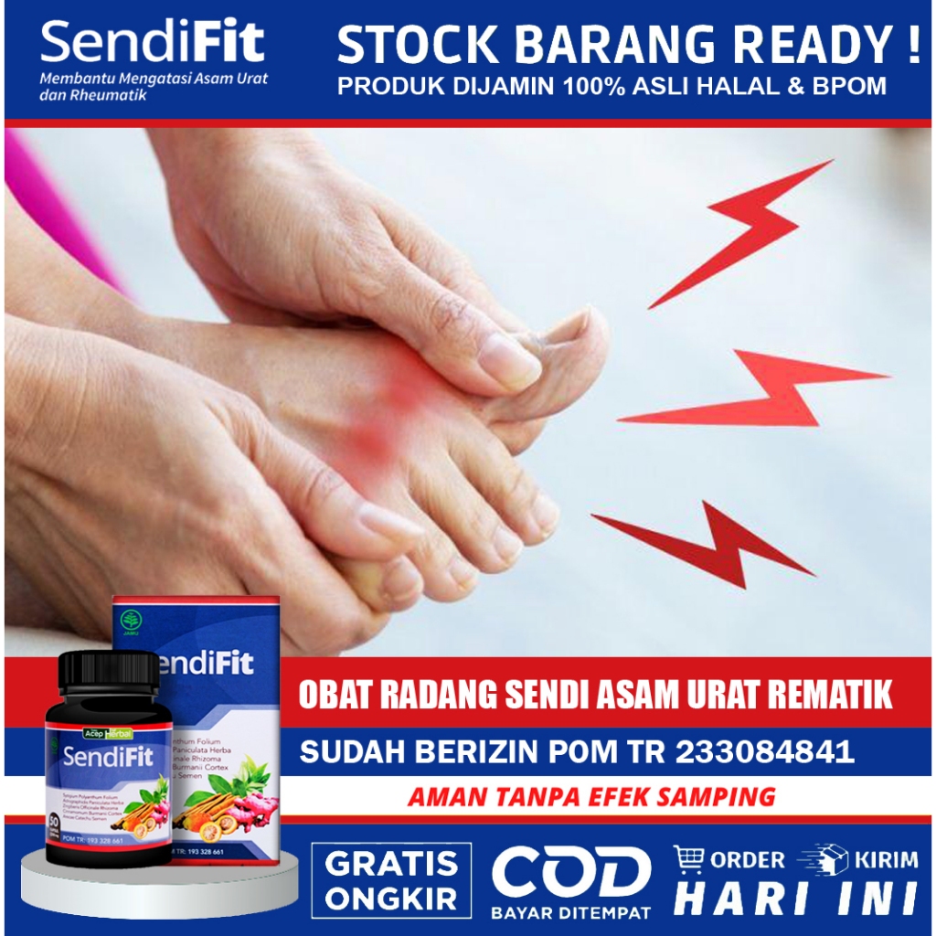 Obat Asam Urat Nyeri Sendi Jamu Herbal Asam Urat Rematik Dan Flu Tulang - Sendifit