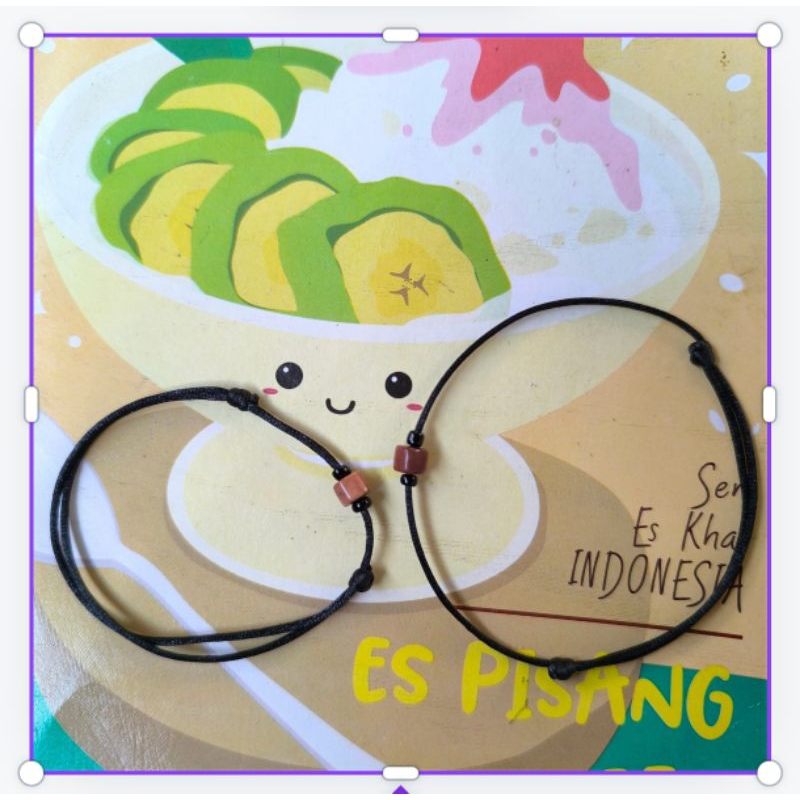 Kalung Tali Hitam Satin/ Kalung Tali Hitam terlaris/ 1set kalung, gelang tangan, dan gelang kaki