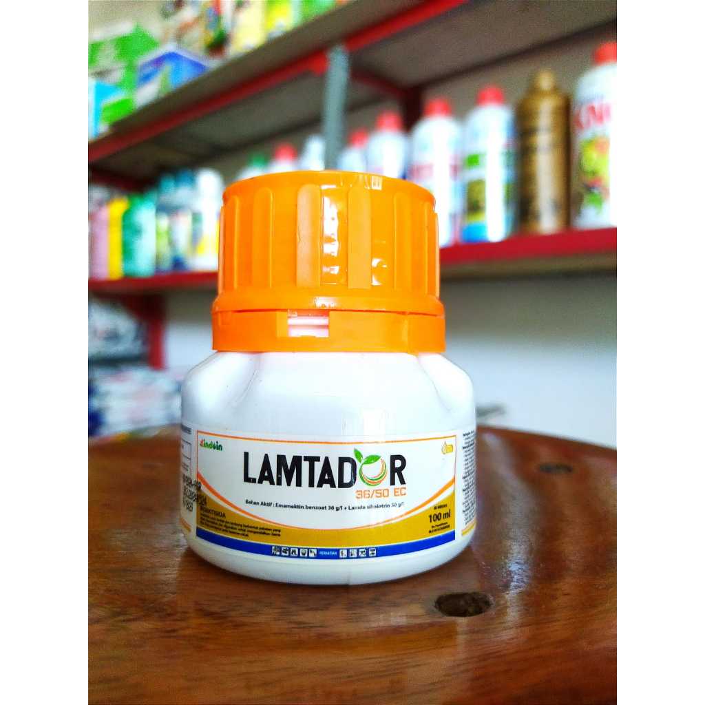 Pestisida Untuk Hama Ulat Penggerek Batang dan Buah Tanaman Jagung Padi Tomat LAMTADOR 100 ML