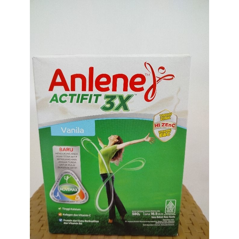 

Anlene Actifit 3x rasa vanila 580g
