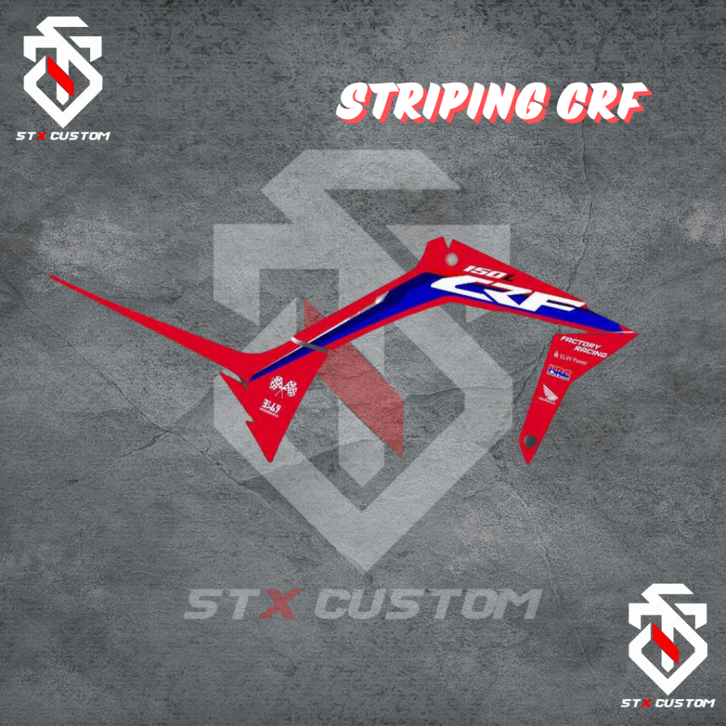 STIKER STRIPING CRF 150 L / STRIPING CUSTOM CRF 150 L