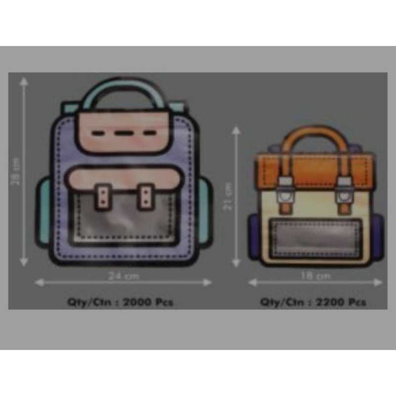 

Plastik Bag (Bentuk Tas Sekolah)