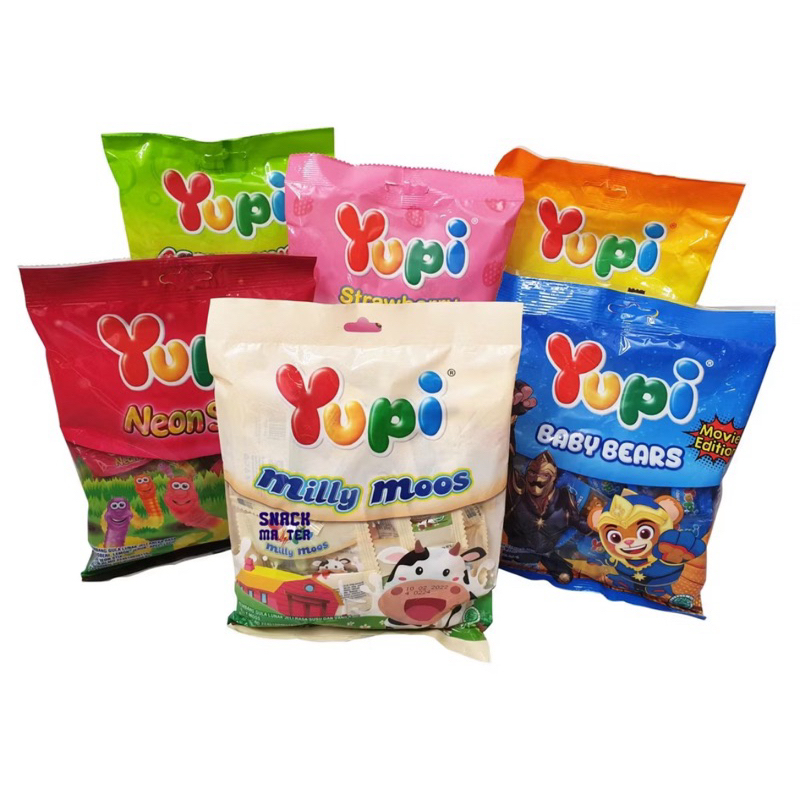 

Yupi Permen Gummy Jelly Kemasan Bag 120gr / Yupi gummy hanging zak