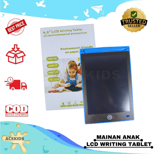 Mainan Anak IPad Tablet Menulis Menggambar Edukasi Acekids