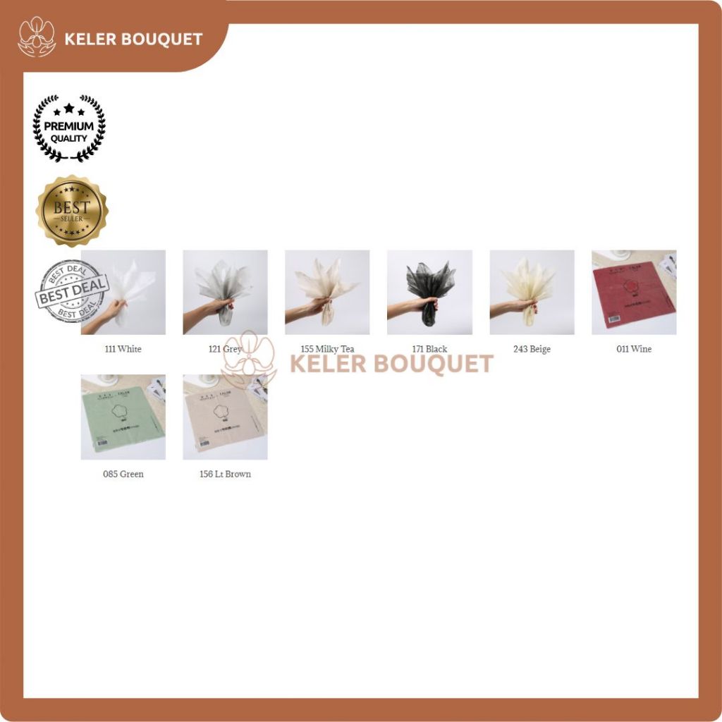 

(40 Lembar) Kertas Tisu Tissue Paper Buket Bunga Flower Bouquet Korean Wrapping Craft
