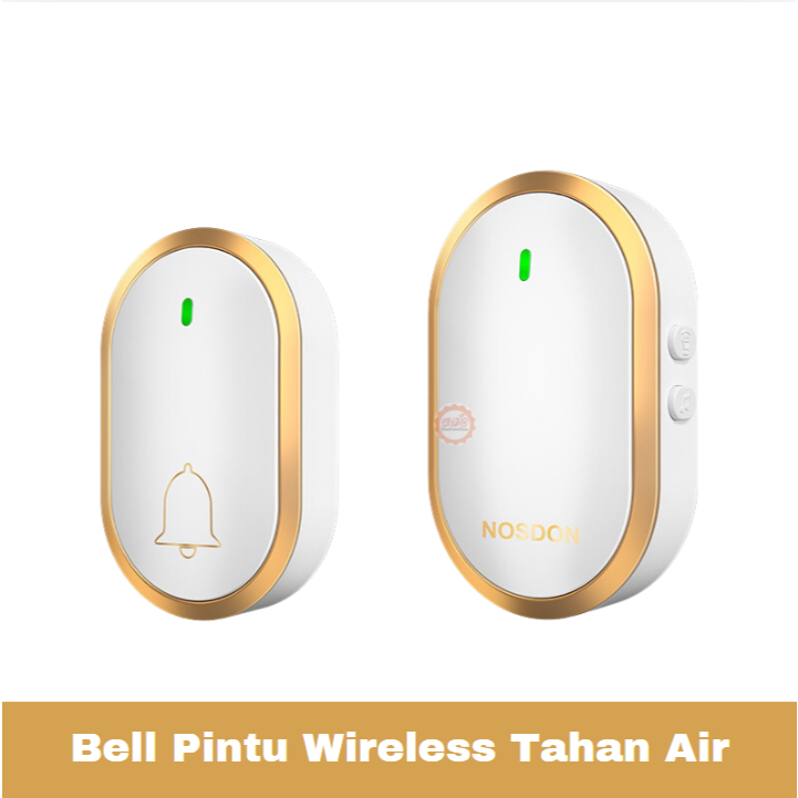 Bel Pintu Rumah Tanpa Kabel Jarak Jauh Door Bell Wireless