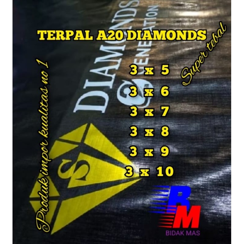 terpal lembaran A20 Diamonds Korea terpal tenda truk
