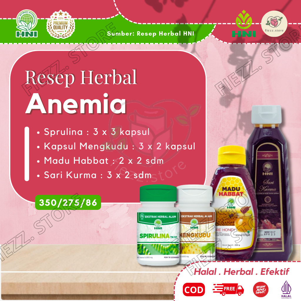 Resep Herbal HNI HPAI ANEMIA➖Obat Ampuh Untuk Penyakit Anemia