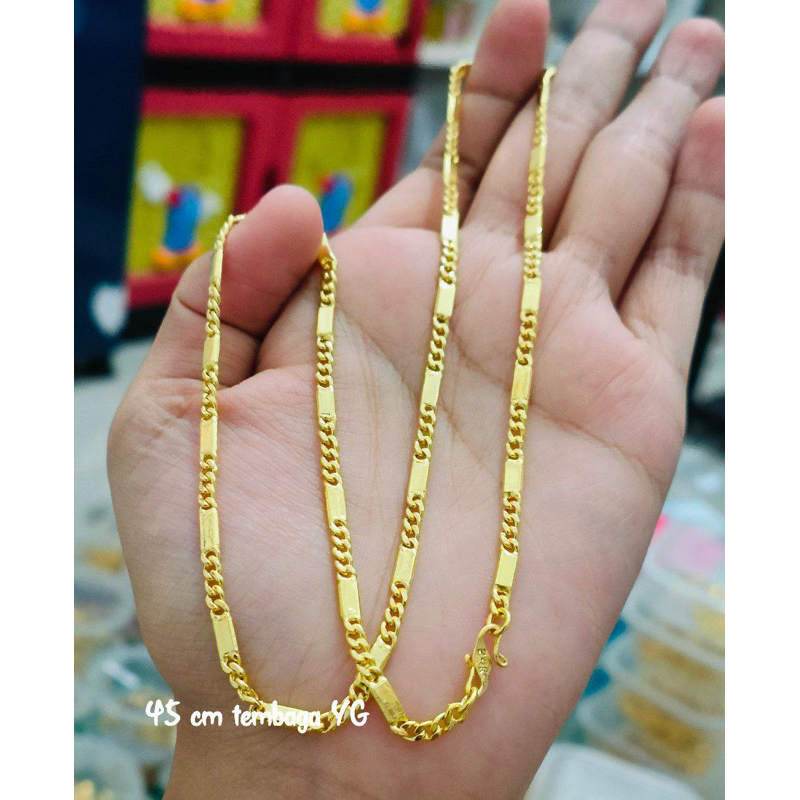 Kalung rantai Nako Lapis emas 24k