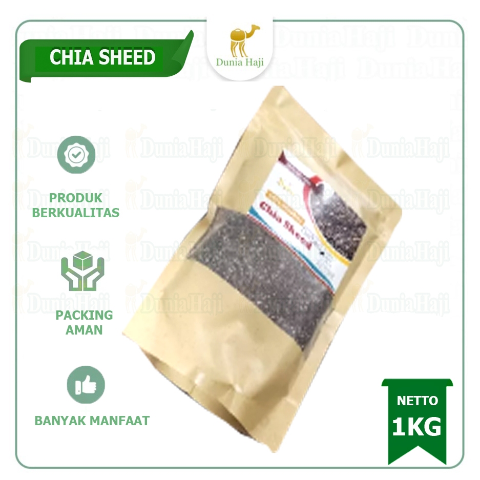 

Organic Black CHIA SEED Mexico Organik / Chia Seeds Hitam Chiaseed Chiaseeds Organick