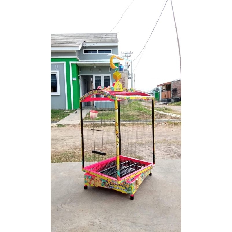 Sangkar ambrukan model BRO terbaru bahan full tebal ruji senar