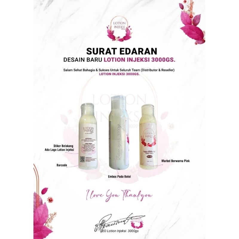 Lotion Injeksi 3000gs ORIGINAL✓
