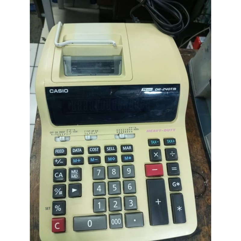 

KALKULATOR kasir CASIO Dr240 TM second