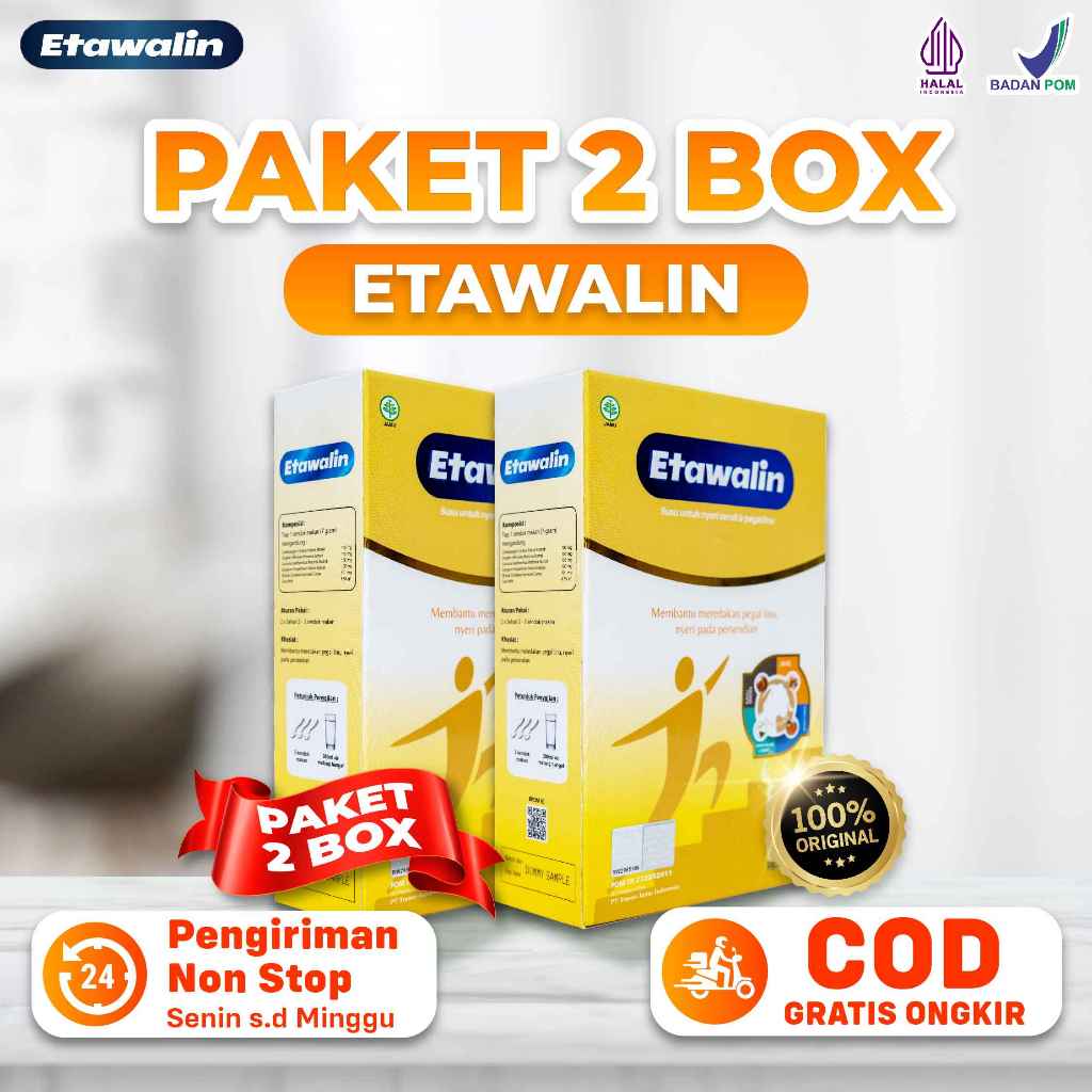 

Susu Etawalin Original Ori 2 Box - Susu Etawa Bubuk Atasi Masalah Tulang dan Sendi 200 Gram/Box