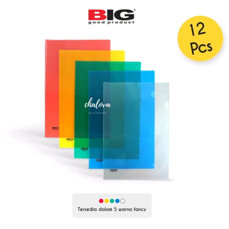 

[LUSIN] MAP L BIG F4 / MAP PLASTIK UKURAN FOLIO ISI 12 PCS